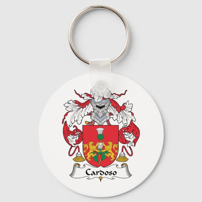 Cardoso Familienwappen Schlüsselanhänger (Vorderseite)