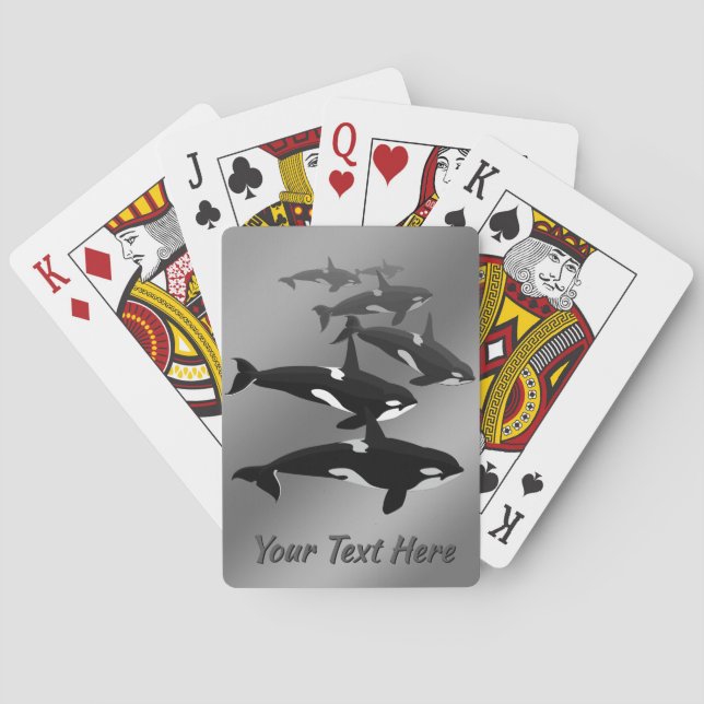 Cards Custom Killer Whales Spielkarten (Rückseite)