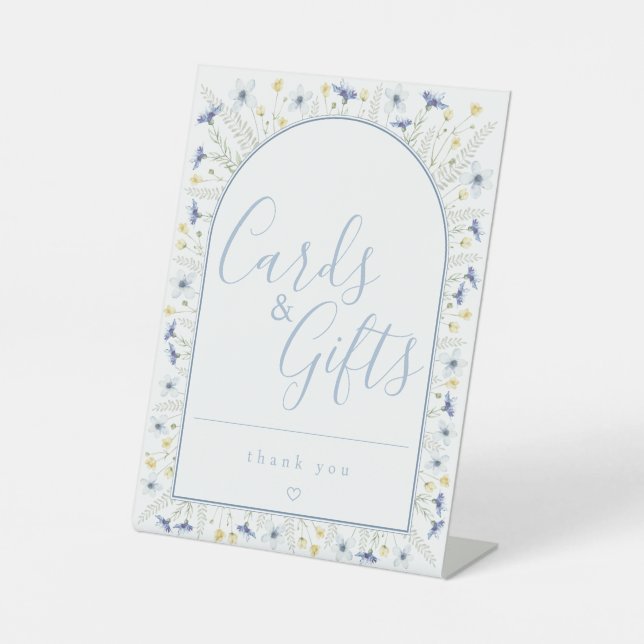 Cards & Gifts Table Sign Sockelschild (Vorderseite)