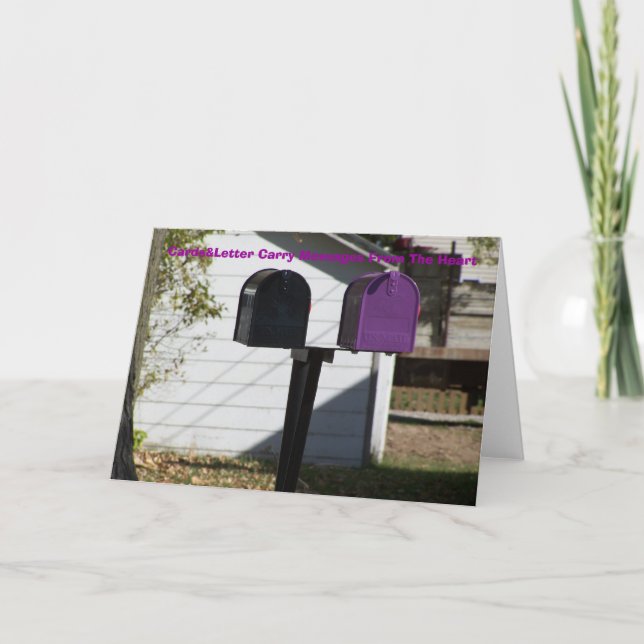 Cards&Letters tragen Mitteilungen vom Herzen Karte (Vorderseite)