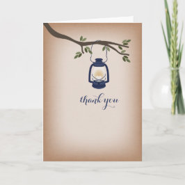 Cardstock Inspiriert Blue Camping Lantern Vielen D Dankeskarte