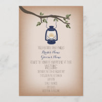 Cardstock Inspiriert Blue Camping Lantern Wedding