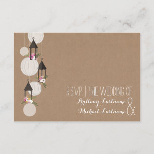 Cardstock inspirierte Blumenlaternen, die UAWG RSVP Karte