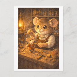 Career Mouse as Toy Maker Postkarte