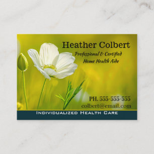 Caregier Meadow Floral Beruflich Visitenkarte