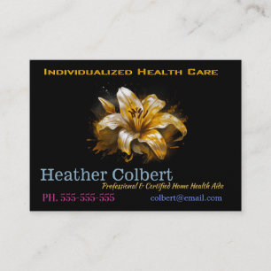 Caregiver Golden Lilly Beruflich Visitenkarte