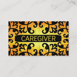 Caregiver Sunshine Damask Visitenkarte
