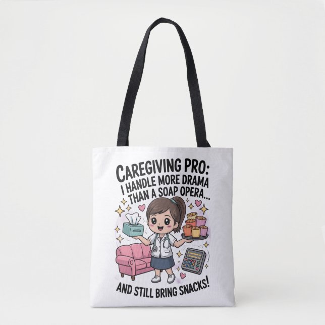 Caregiving Pro Funny Soap Opera Drama  Tasche (Vorderseite)