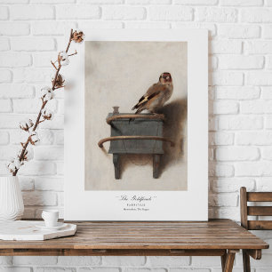 Carel Fabritius Goldfinch Dutch 1654 Fine Art Leinwanddruck