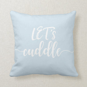 Caressons, coussin bleu