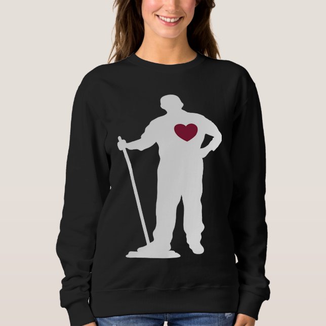 caretaker cleaner janitor custodian cleanser for w sweatshirt (Vorderseite)