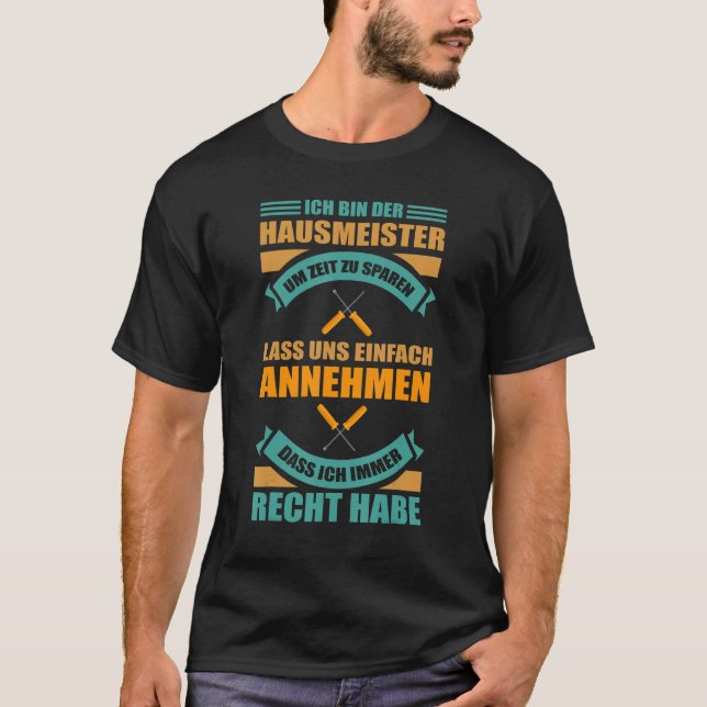 Caretaker Facility Manager  Ich bin der Janitories T-Shirt (Vorderseite)