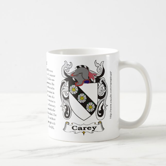Carey, der Ursprung und Bedeutung auf einer Tasse (Rechts)