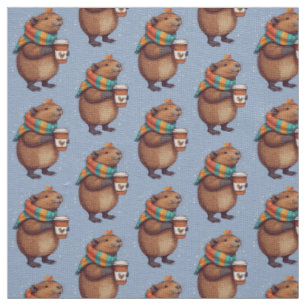Carf-Wearing Capybara Sipping Coffee T-Shirt Stoff