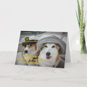 Cargaison de carte d'anniversaire de corgi de