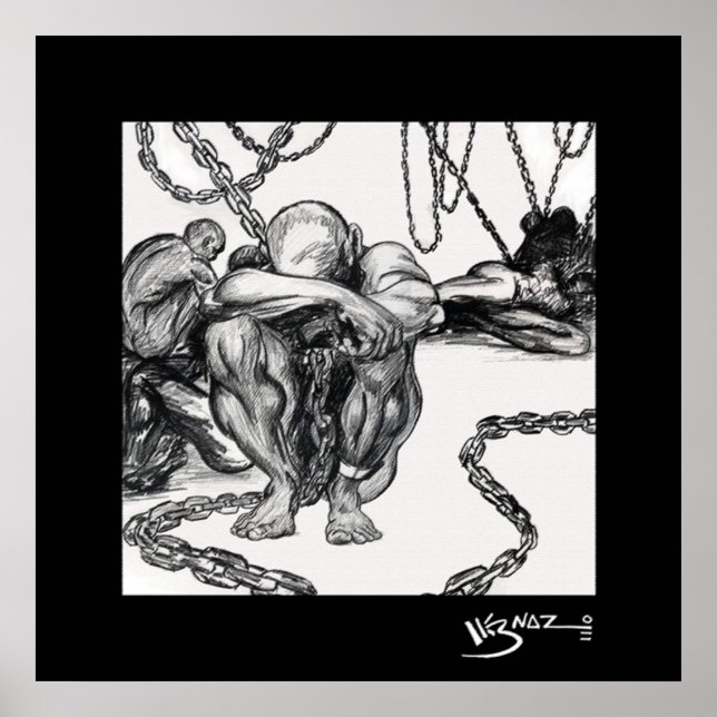 Cargo - Schwarz-Art-Canvas Print Poster (Vorne)