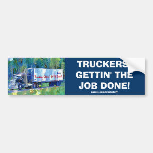CARGO TRUCK BIG RIG TRUCKERS Autoaufkleber