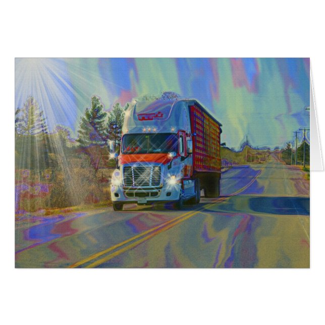 CARGO TRUCK BIG RIG TRUCKERS Geschenke (Vorderseite (Horizontal))