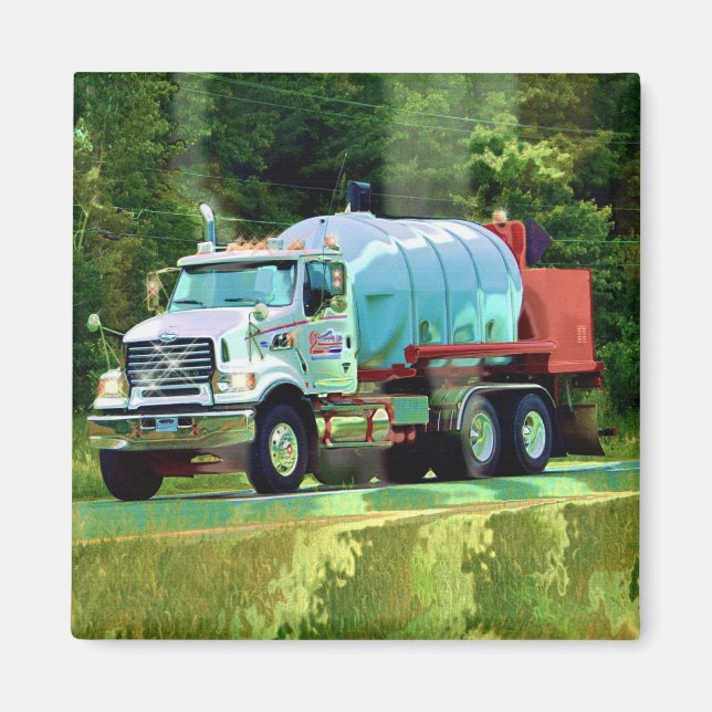 CARGO TRUCK BIG RIG TRUCKERS Geschenke Magnet (Vorne)