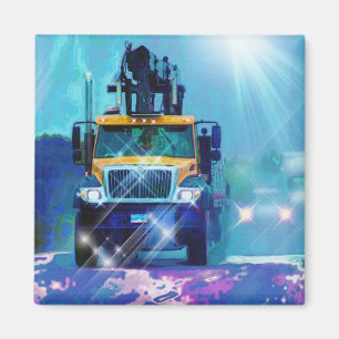 CARGO TRUCK BIG RIG TRUCKERS Geschenke Magnet