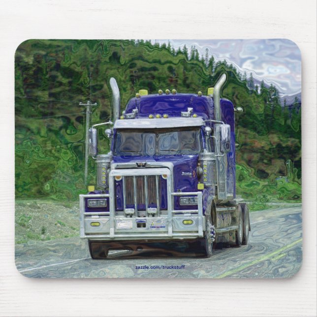 CARGO TRUCK BIG RIG TRUCKERS Geschenke Mousepad (Vorne)