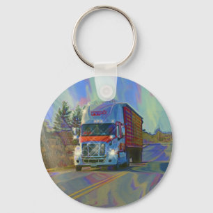 CARGO TRUCK BIG RIG TRUCKERS Geschenke Schlüsselanhänger