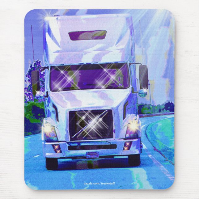 CARGO TRUCK BIG RIG TRUCKERS Mousepad (Vorne)