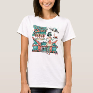 Carhop-Diner-Retroschick der 1950er Jahre American T-Shirt