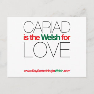 CARIAD POSTKARTE