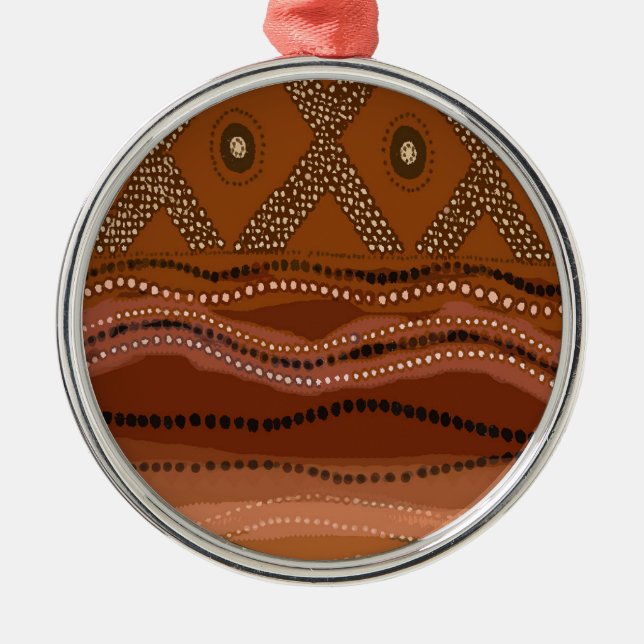 Caribbean Batik - Small Ornament Aus Metall (Vorne)