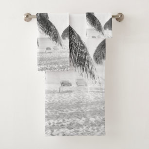 Caribbean Beach Bliss 10 #art #nature Badhandtuch Set