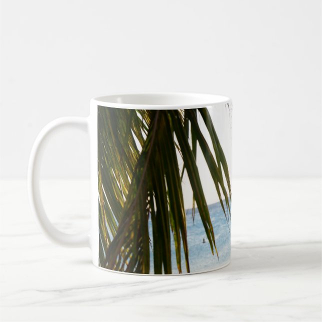 Caribbean Beach Bliss #2 #wall #art Kaffeetasse (Links)