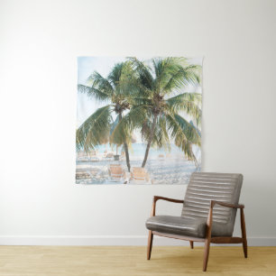 Caribbean Beach Bliss 7 #travel #art Wandteppich