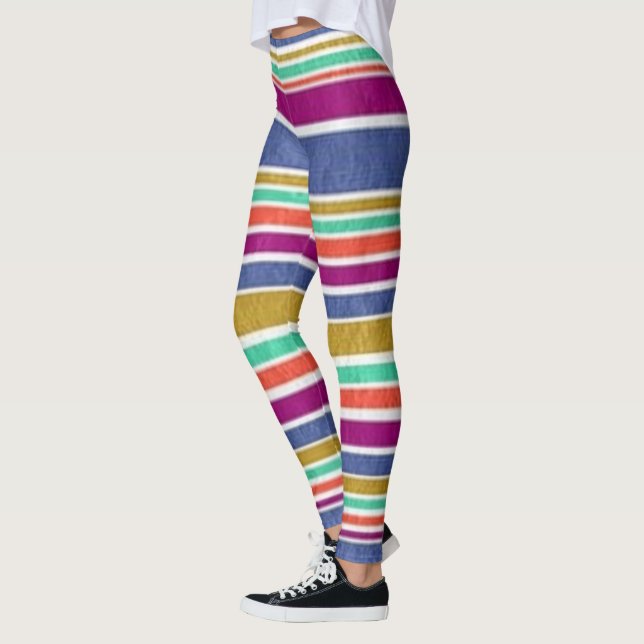 Caribbean Beach Cabana Print Yoga Pants, Leggings (Links)
