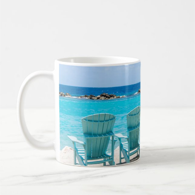 Caribbean Beach Chair Oasis #2 #caribbos #wall Kaffeetasse (Links)