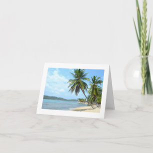 Caribbean Beach Grußkarte Karte
