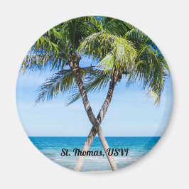 Caribbean Beach Island Life Muscheln DIY Foto Magnet