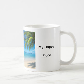 Caribbean Beach My Happy Place Kaffeetasse