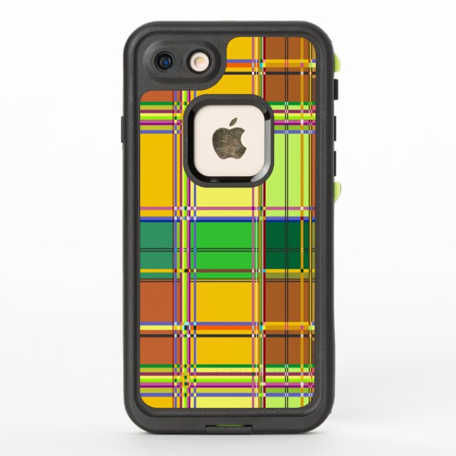 Caribbean Colorful Fabric Madras Tartan (Rückseite)