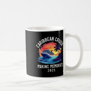 Caribbean Cruise 2025 Souvenir Matching Family Fri Kaffeetasse