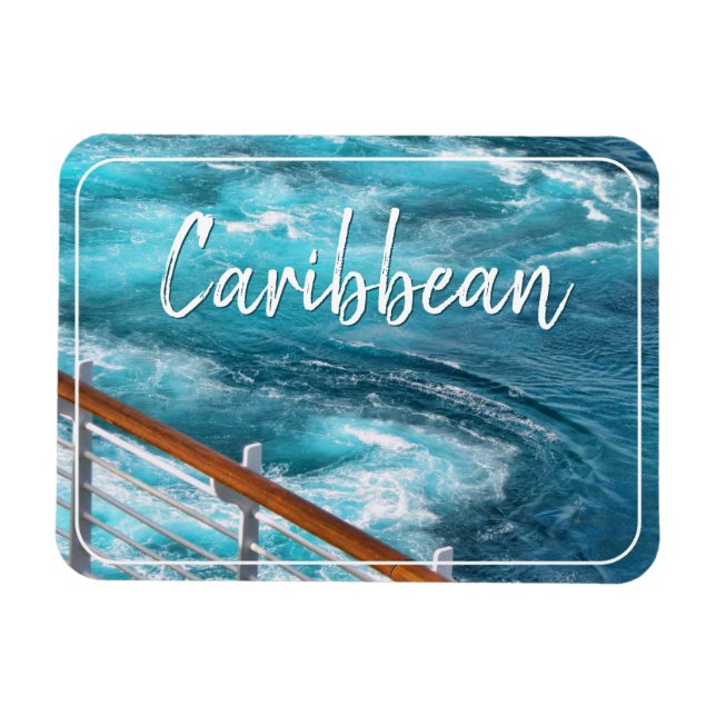 Caribbean Cruise - Türkis Geweckt Fotografie Magnet (Horizontal)