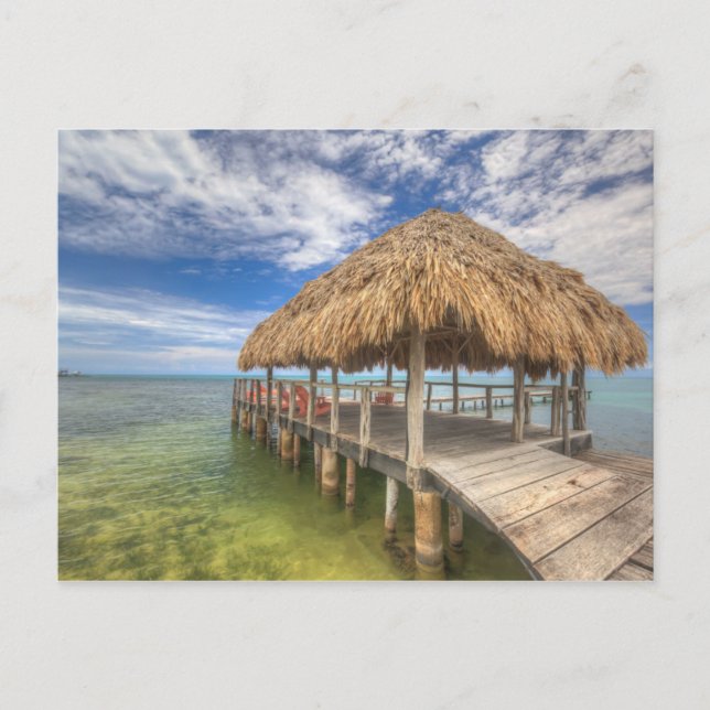 Caribbean Dock Postkarte (Vorderseite)