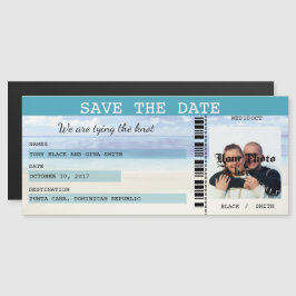 Caribbean Dreamz Wedding Save the Date Magnet