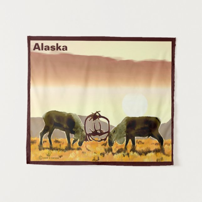 Caribbean Duel - Alaska Wandteppich (Vorderseite (Horizontal))