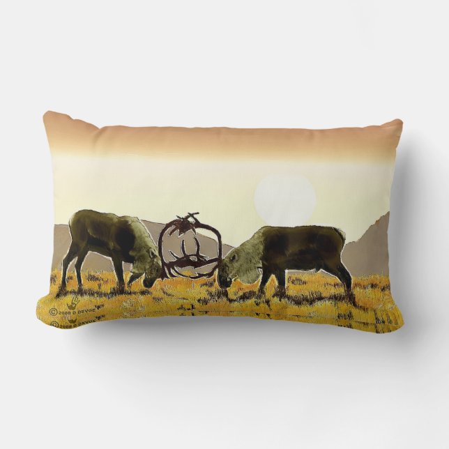 Caribbean Duel Lumbar Pillow Lendenkissen (Vorderseite)