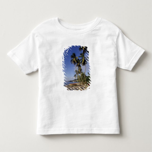 CARIBBEAN, Grenada, St. George, Palmenboote Kleinkind T-shirt (Vorderseite)
