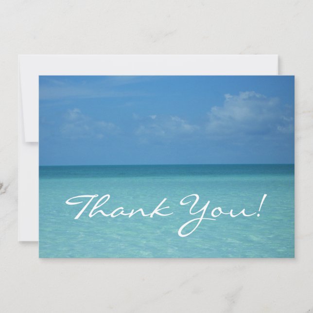 Caribbean Horizon Dankeschön Karte (Vorderseite)