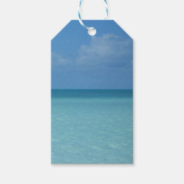 Caribbean Horizon Tropical Turquoise Blue Geschenkanhänger