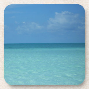 Caribbean Horizon Tropical Turquoise Blue Getränkeuntersetzer