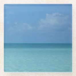 Caribbean Horizon Tropical Turquoise Blue Glasuntersetzer